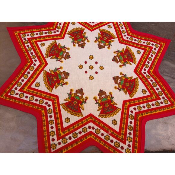 Vintage Kolf Austria Christmas Star Napkins and Table Runner Set READ - Picture 3 of 11